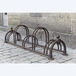 Range 5 vélos Versailles double niveau coloris rouille - MOTTEZ - B129USRG