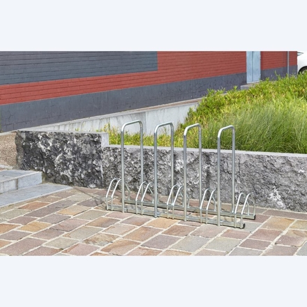 Râtelier 5 vélos avec 4 arceaux pour antivol - MOTTEZ - B131AR