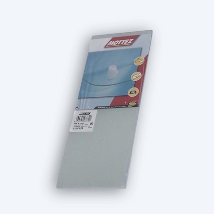 Tablettes verre sablée 2 coins carrés 40 x 15 cm - MOTTEZ - B156FSA