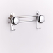 Portemanteaux métal 2 têtes - coloris chrome - MOTTEZ - B220V2CH