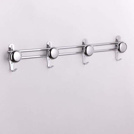 Portemanteaux métal 4 têtes – coloris chrome - MOTTEZ - B220V4CH