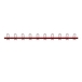 Portemanteaux 10 patères coloris rouge - MOTTEZ - B230CRG