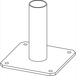 Platine de fixation au sol pour arceaux - MOTTEZ - B339VPL