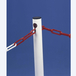 Potelet sur coupelle carrée rabattable - blanc - MOTTEZ - B365CBC