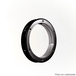 Hublot de porte rond Ø 26 cm métal noir - MOTTEZ - B409S2METNO