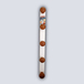 Barre simple portemanteaux 5 patères Coloris blanc - MOTTEZ - B714VBC