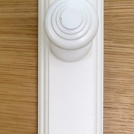 Portemanteau mouluré 3 têtes blanc - MOTTEZ - B817V3BC