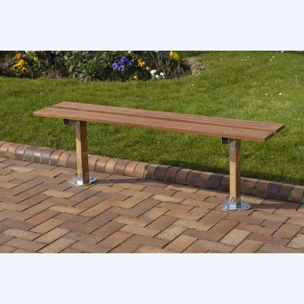 Banc sur pied fixation en bois au sol - MOTTEZ - B829CISO