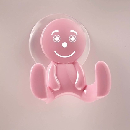 Portemanteau ventouse sourire rose - MOTTEZ - B849VRO