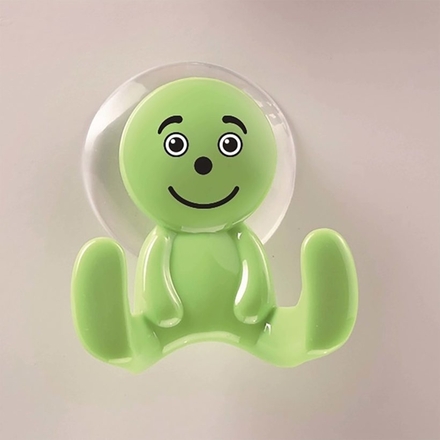 Portemanteau ventouse sourire vert anis - MOTTEZ - B849VVA