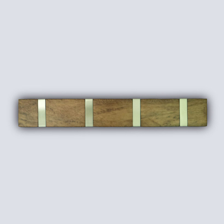 Porte-manteaux Bois type acacia carré 4 crochets - MOTTEZ - B851V4