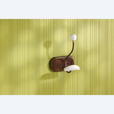Portemanteaux bois + porcelaine 1 patère - MOTTEZ - B854V1