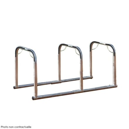 Support vélos en ligne 3 arceaux - MOTTEZ - B882C3