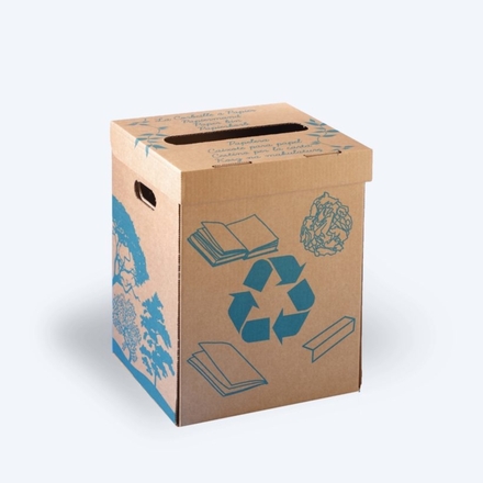 Corbeille à papier 36 L style végétal - MOTTEZ - B961VRCY
