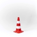 Cône de signalisation hauteur 50 cm - MOTTEZ - M001V50
