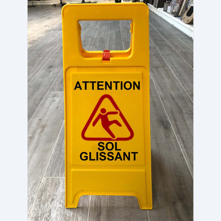 Chevalet de signalisation « Sol glissant » - MOTTEZ - M002CS