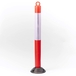 Poteau de signalisation sur base flexible avec anneau passe chaîne hauteur 120 cm - MOTTEZ - M018S120