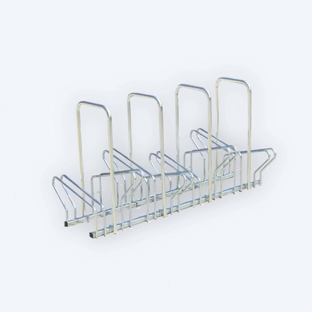 Râtelier Hollandais pour 8 vélos au sol avec arceaux antivol - MOTTEZ - M025V8AR