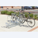 Râtelier Hollandais pour 8 vélos au sol avec arceaux antivol - MOTTEZ - M025V8AR