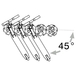 Support trottinette au sol bleu - MOTTEZ - M058QBL