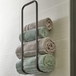 Porte-serviette de bain mural noir - MOTTEZ - M087VNO