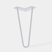 Pied de table double fil HT 30 cm blanc mat - MOTTEZ - M501VBC