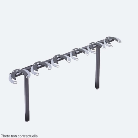 Range 6 trottinettes côte à côte à sceller - MOTTEZ - M507V6
