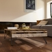 Pied de table double fil incliné HT 16 cm noir mat - MOTTEZ - M510VNO