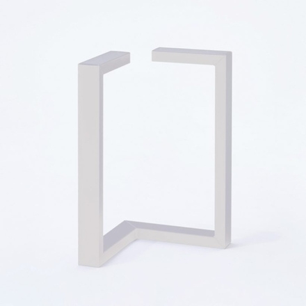 Pied de banc Triangle L30 x l18 x HT40 cm blanc mat - MOTTEZ - M515VBC