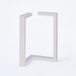 Pied de banc Triangle L30 x l18 x HT40 cm blanc mat - MOTTEZ - M515VBC