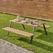 Lot de 2 pieds pour table de pique-nique avec bancs - MOTTEZ - M517S