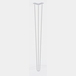 Pied de table triple fil droit HT 110 cm blanc mat - MOTTEZ - M521VBC