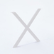 Pied de table en croix H71 x L775 cm blanc mat - MOTTEZ - M530VBC