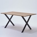 Pied de table en croix H71 x L775 cm noir mat - MOTTEZ - M530VNO