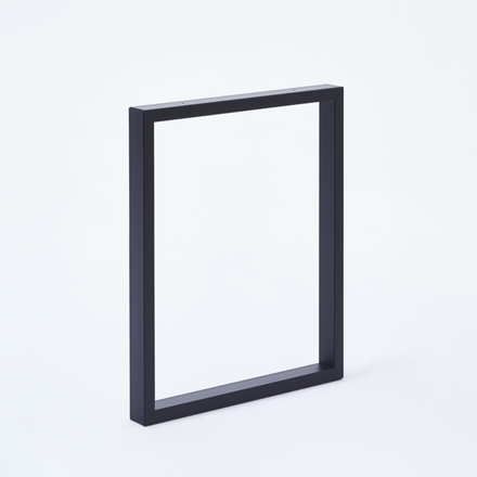 Pied de table/banc rectangulaire H40 x L39 cm noir mat - MOTTEZ - M540VNO
