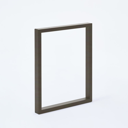 Pied de table/banc rectangulaire H40 x L39 cm vernis transparent couleur métal naturel - MOTTEZ - M540VTR