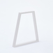  Pied de table/banc modèle trapèze H40 x L.Bas50 x L.haut20 cm blanc mat  - MOTTEZ - M580VBC