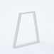 Pied de table modèle trapèze H71 x L.Bas70 x L.haut40 cm blanc mat - MOTTEZ - M581VBC