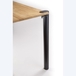 Pied étau pour table snack / îlot central Ø 50 mm HT 90 cm noir - MOTTEZ - M595VNO90