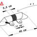 Bordure basse de protection Ø76 mm - Longueur 40 cm - MOTTEZ - M600SL40