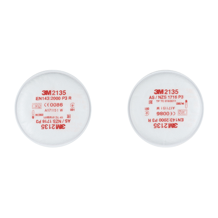 Filtres anti-poussières P3 2135 - 1 paire - 3M - 2135N01 00