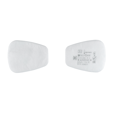 Filtres anti-poussières P2 5925 - Lot de 10 - 3M - 5925N10 00