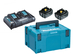 Pack MAKITA Énergie 18 V Li-Ion (2 batteries 5 Ah + 1 chargeur double) avec coffret MAKPAC-197629-2