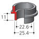 ADAPTATEUR DE GUIDE 25MM 3600 MAKITA - 3218121