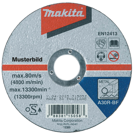 DISQ TRONÇ PLAT METAL 125x22,23MM 2,5MM A30R MAKITA - A85313