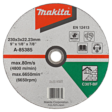 DISC TRONC MAT 230X3 C30T 2G MAKITA - A85385