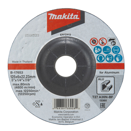 MEULE ALU 125X6 A36N 2G MAKITA - B17653
