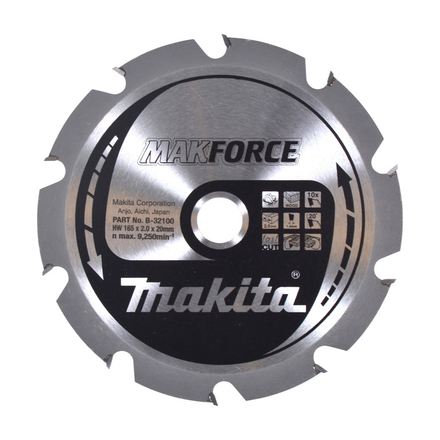 LAM TCT PO MAK 165/20/10 BOIS MAKITA - B32100