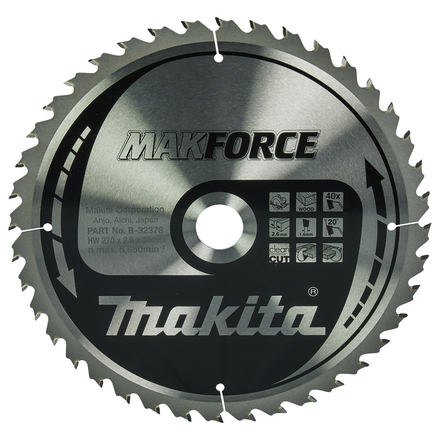 LAM TCT PO MAK 270/30/40 BOIS MAKITA - B32378