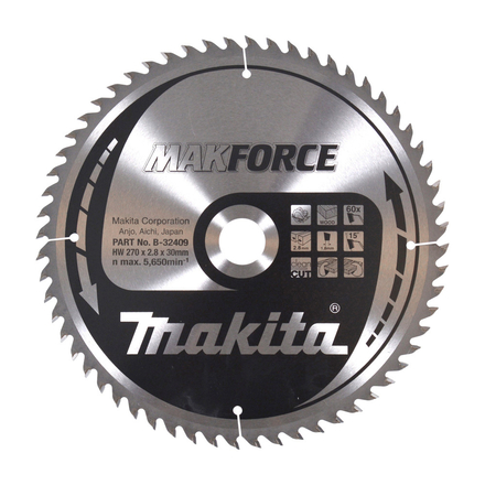 LAM TCT PO MAK 270/30/60 BOIS MAKITA - B32409